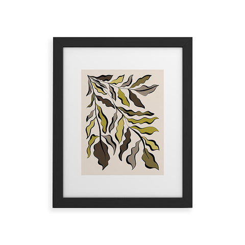 Alisa Galitsyna Green Leaves 2 Framed Art Print