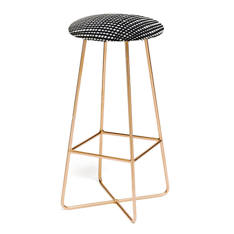 Alisa Galitsyna Hand Drawn Grid Bar Stool