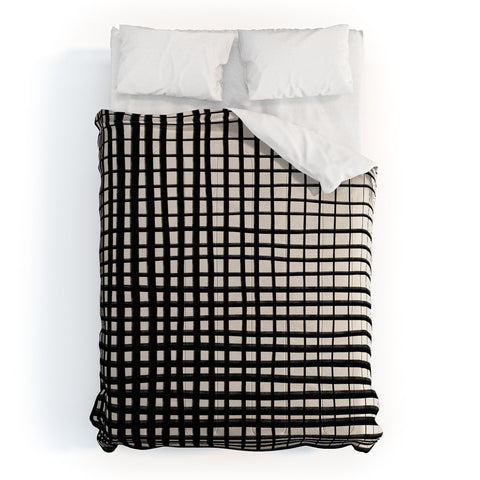 Alisa Galitsyna Hand Drawn Grid Comforter
