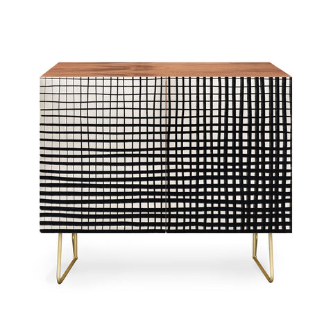 Alisa Galitsyna Hand Drawn Grid Credenza