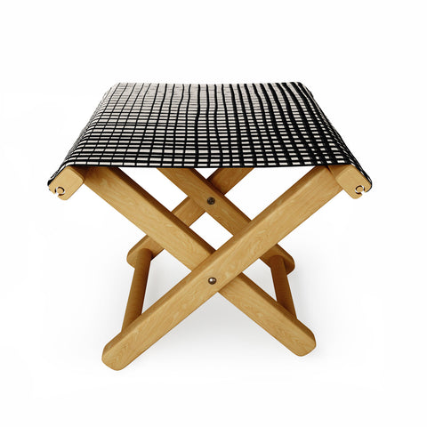 Alisa Galitsyna Hand Drawn Grid Folding Stool