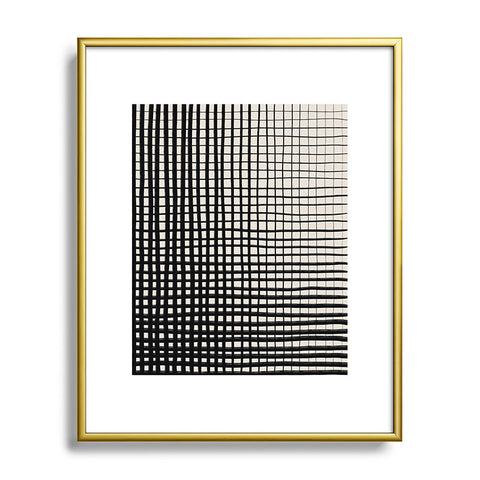 Alisa Galitsyna Hand Drawn Grid Metal Framed Art Print