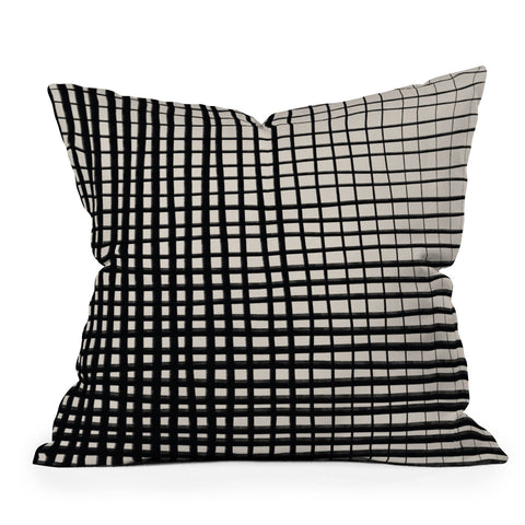 Alisa Galitsyna Hand Drawn Grid Throw Pillow