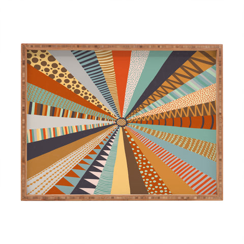 Alisa Galitsyna Hand Drawn Patchwork I Rectangular Tray