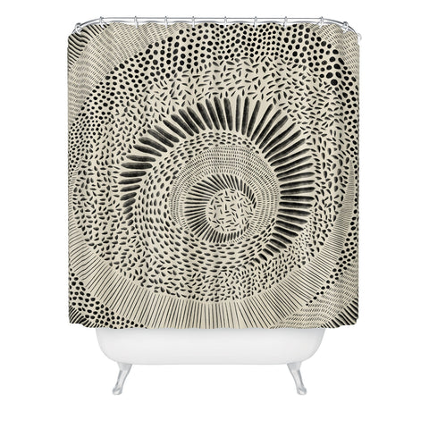 Alisa Galitsyna Hand Drawn Patterned Abstract Shower Curtain