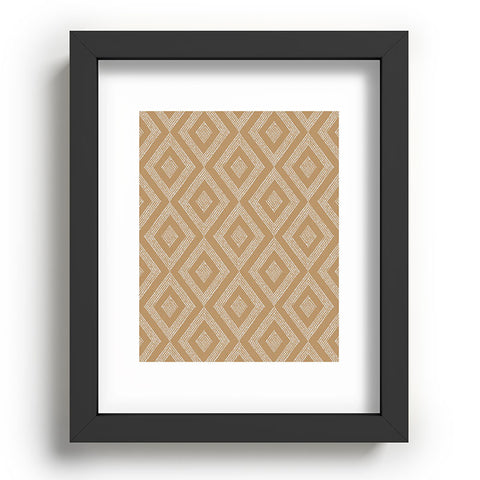 Alisa Galitsyna Hand Drawn Rhombus Pattern 3 Recessed Framing Rectangle