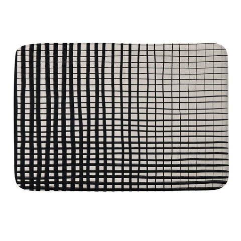 Alisa Galitsyna Horizontal and Vertical Lines Memory Foam Bath Mat