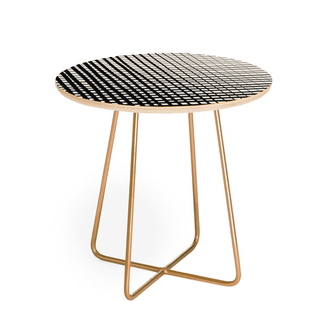 Alisa Galitsyna Horizontal and Vertical Lines Round Side Table
