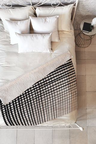 Alisa Galitsyna Horizontal and Vertical Lines Fleece Throw Blanket