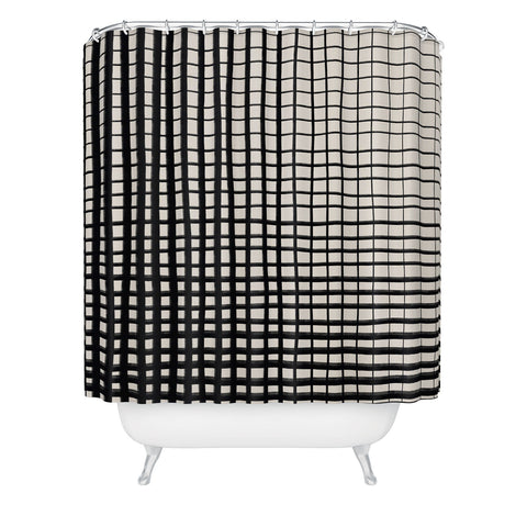 Alisa Galitsyna Horizontal and Vertical Lines Shower Curtain