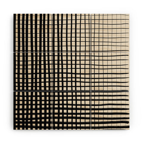 Alisa Galitsyna Horizontal and Vertical Lines Wood Wall Mural