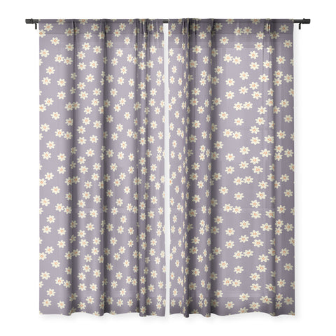 Alisa Galitsyna Lavender Tiny Flowers Sheer Non Repeat