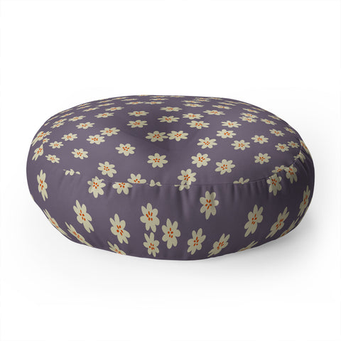 Alisa Galitsyna Lavender Tiny Flowers Floor Pillow Round