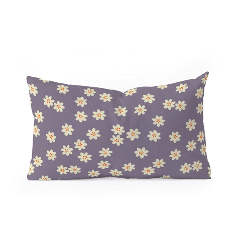 Alisa Galitsyna Lavender Tiny Flowers Oblong Throw Pillow