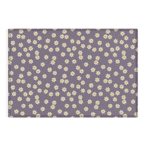 Alisa Galitsyna Lavender Tiny Flowers Outdoor Rug