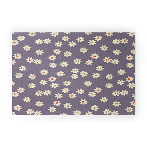 Alisa Galitsyna Lavender Tiny Flowers Welcome Mat