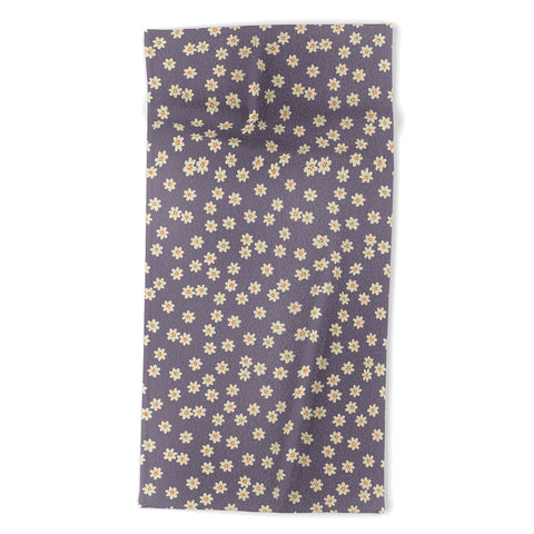 Alisa Galitsyna Lavender Tiny Flowers Beach Towel