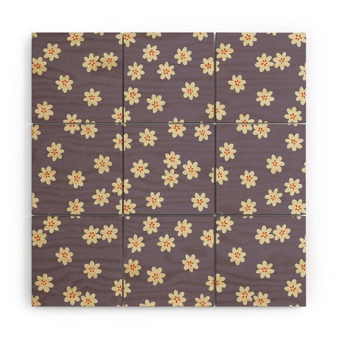 Alisa Galitsyna Lavender Tiny Flowers Wood Wall Mural