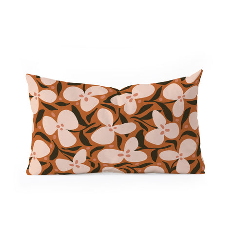 Alisa Galitsyna Lazy Florals 2 Oblong Throw Pillow