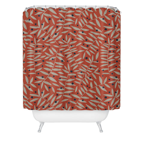 Alisa Galitsyna Leaves and Berries 3 Shower Curtain