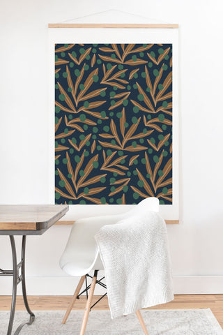 Alisa Galitsyna Leaves Wild Berries 1 Art Print And Hanger