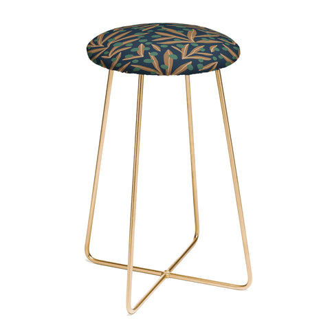 Alisa Galitsyna Leaves Wild Berries 1 Counter Stool