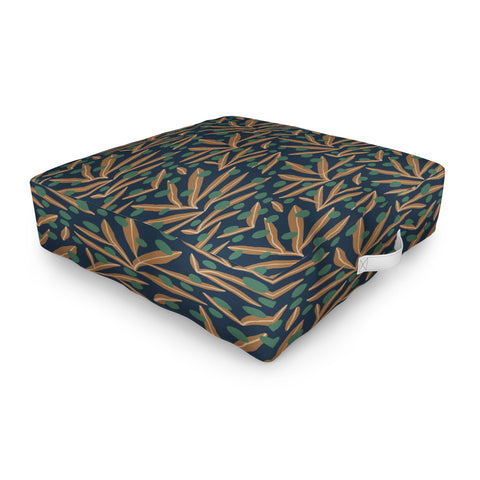 Alisa Galitsyna Leaves Wild Berries 1 Outdoor Floor Cushion