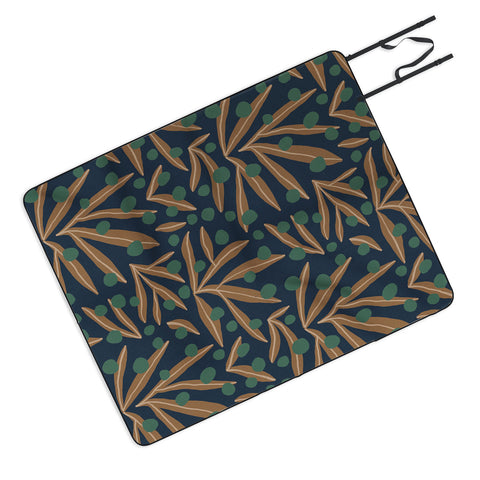 Alisa Galitsyna Leaves Wild Berries 1 Picnic Blanket