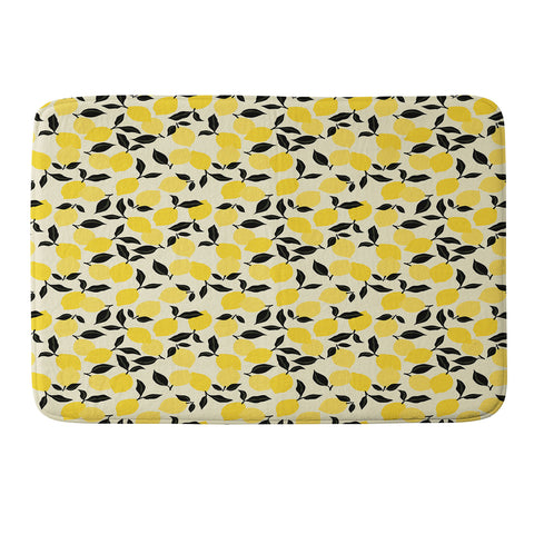 Alisa Galitsyna Lemon Garden Memory Foam Bath Mat