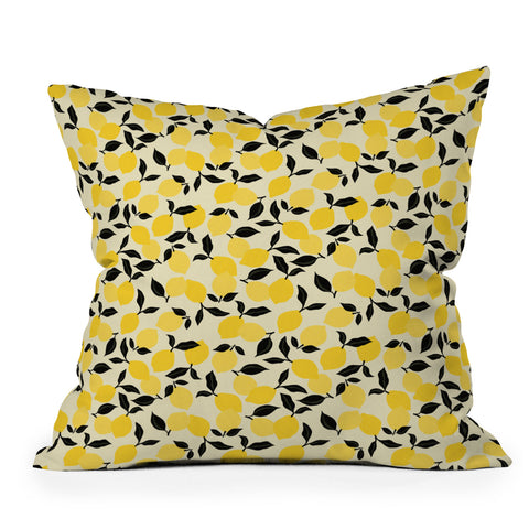 Alisa Galitsyna Lemon Garden Throw Pillow
