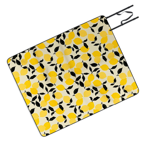 Alisa Galitsyna Lemon Garden Picnic Blanket