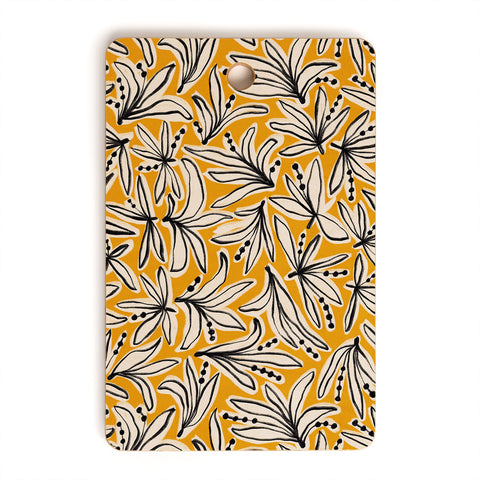 Alisa Galitsyna Lily Flower Pattern 2 Cutting Board Rectangle
