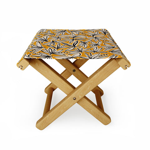 Alisa Galitsyna Lily Flower Pattern 2 Folding Stool