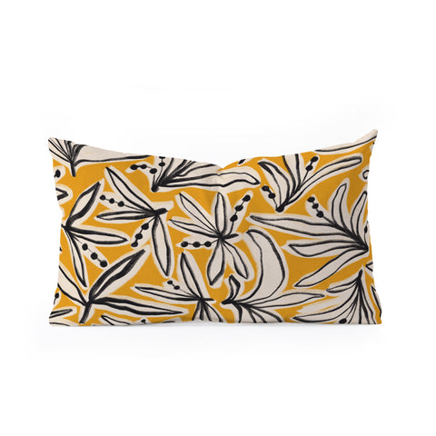 Alisa Galitsyna Lily Flower Pattern 2 Oblong Throw Pillow