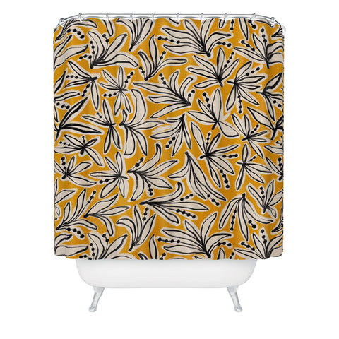 Alisa Galitsyna Lily Flower Pattern 2 Shower Curtain