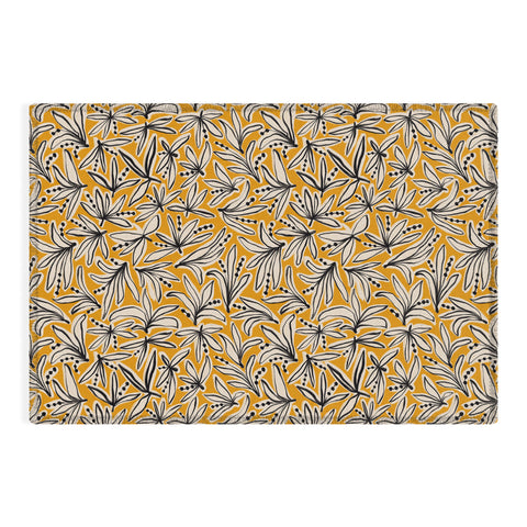 Alisa Galitsyna Lily Flower Pattern 2 Outdoor Rug