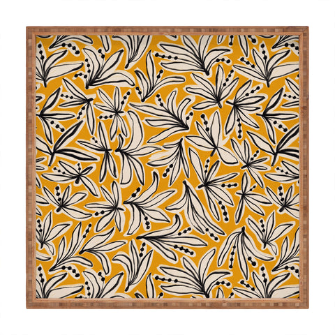 Alisa Galitsyna Lily Flower Pattern 2 Square Tray