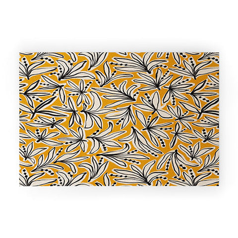 Alisa Galitsyna Lily Flower Pattern 2 Welcome Mat