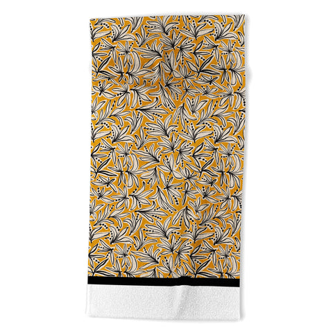 Alisa Galitsyna Lily Flower Pattern 2 Beach Towel
