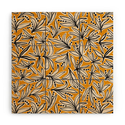 Alisa Galitsyna Lily Flower Pattern 2 Wood Wall Mural