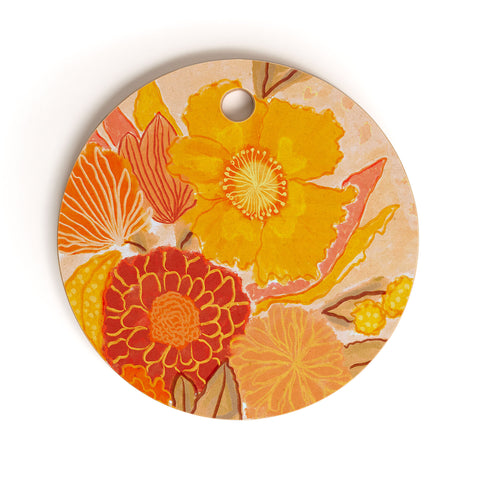 Alisa Galitsyna Magic Bouquet Cutting Board Round