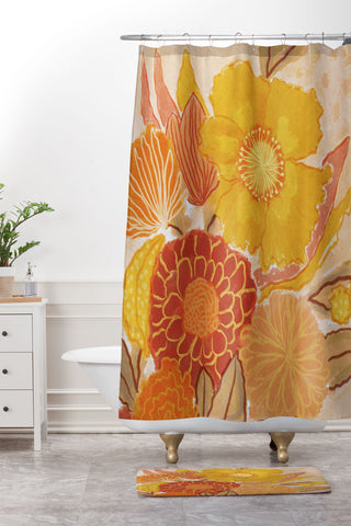 Alisa Galitsyna Magic Bouquet Shower Curtain And Mat