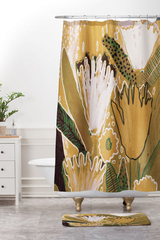 Alisa Galitsyna Magic Wildflowers Shower Curtain And Mat