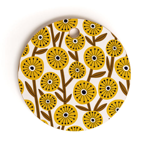 Alisa Galitsyna Mid Century Garden 1 Cutting Board Round