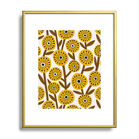 Alisa Galitsyna Mid Century Garden 1 Metal Framed Art Print