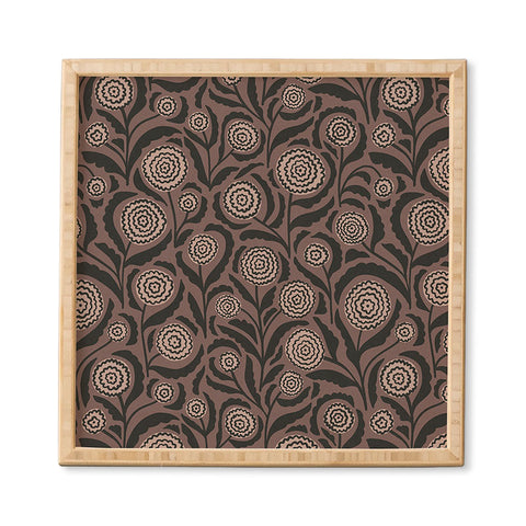 Alisa Galitsyna Midnight Floral Pattern 2 Framed Wall Art