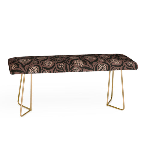 Alisa Galitsyna Midnight Floral Pattern 2 Bench