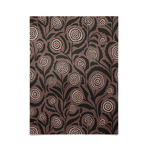 Alisa Galitsyna Midnight Floral Pattern 2 Poster