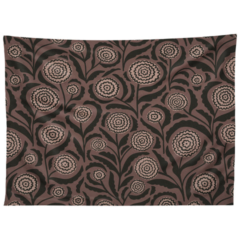 Alisa Galitsyna Midnight Floral Pattern 2 Tapestry