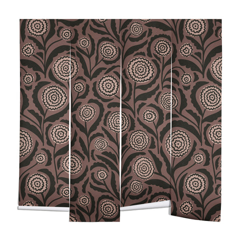 Alisa Galitsyna Midnight Floral Pattern 2 Wall Mural